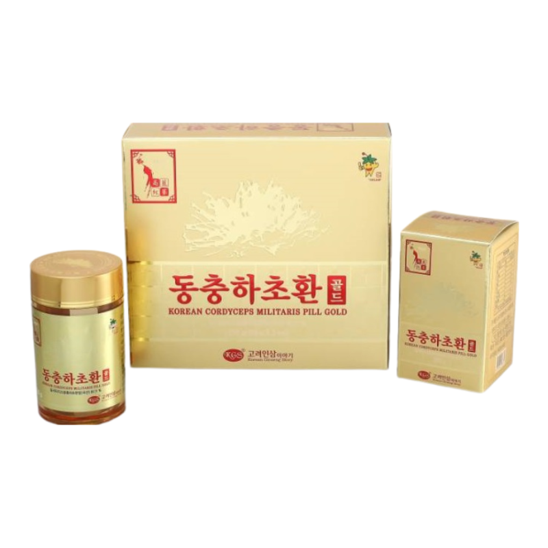 124.png Viên đông trùng hạ thảo Hàn Quốc hộp 2 lọ x 100gr - Image 1