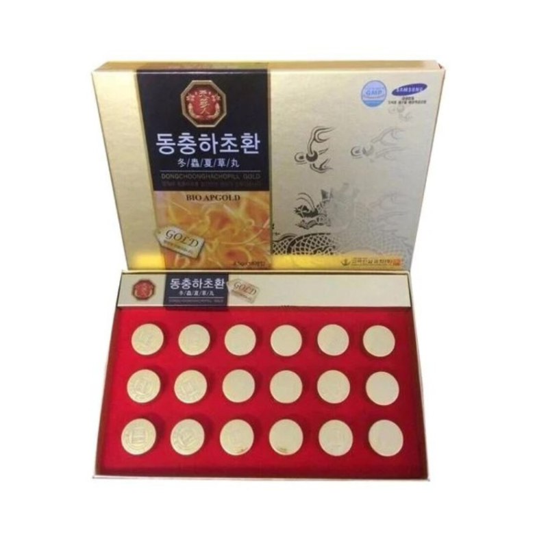 125.png Viên đông trùng hạ thảo Bio Apgold Gold hộp 18 viên hoàn - Image 1