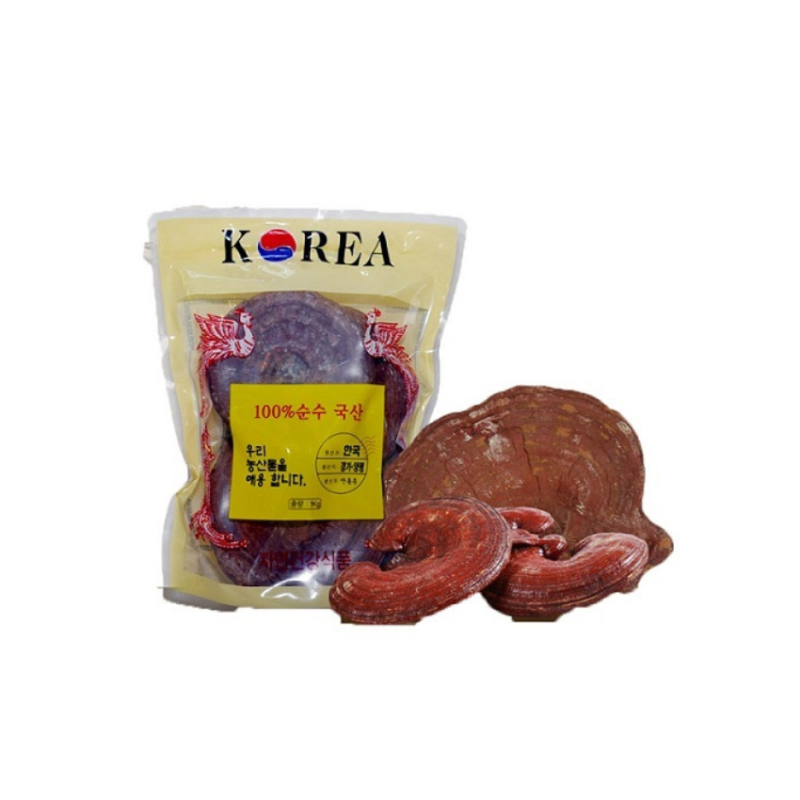 136.png Nấm linh chi đỏ 3 - 4 tai hình 2 con phụng bịch 1kg - Image 1