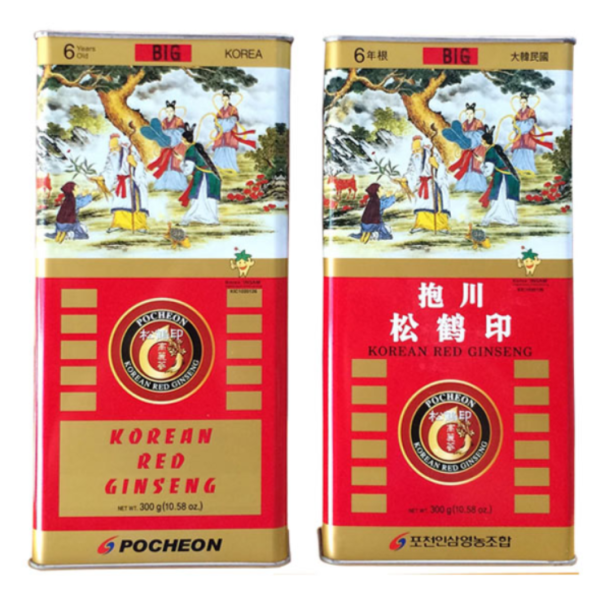 24.png Sâm củ khô Pocheon 300g hộp thiếc hồng sâm hàn quốc - Image 1