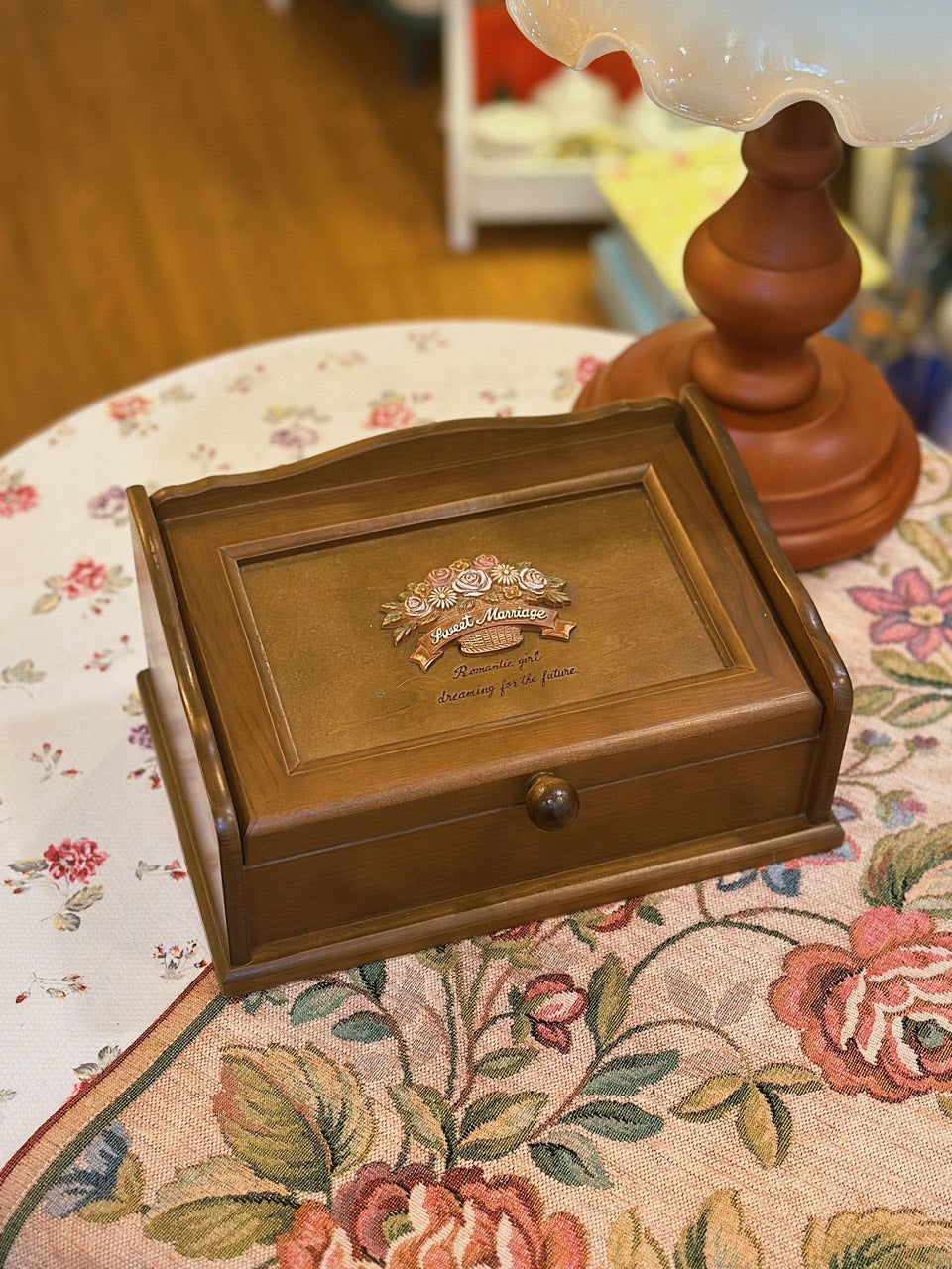 47c8314c51dd8583dccc18.jpg Sweet Marriage Wooden Box - Image 1