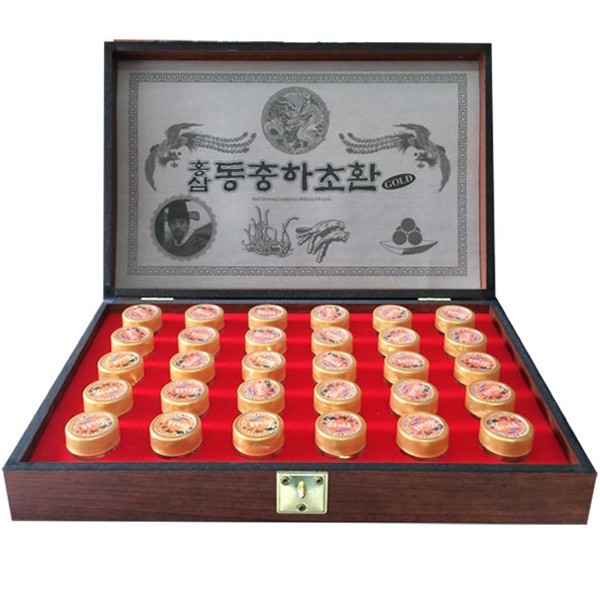 72.jpg Viên đông trùng hạ thảo nhân sâm Kang Hwa hộp gỗ 30 viên - Image 1