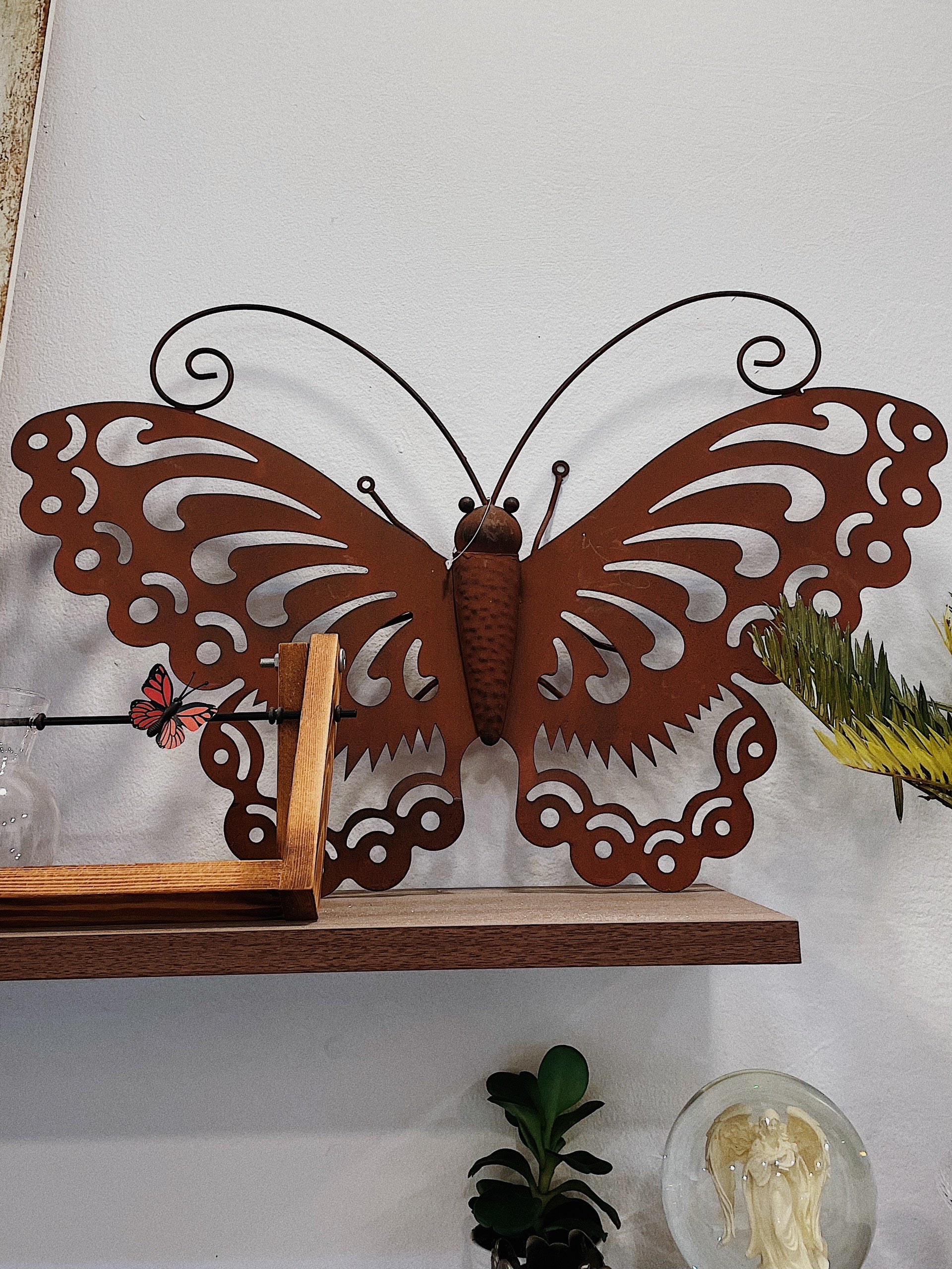 9282605ebca249eda4555aa162297217.jpg Bướm trang trí vintage bằng thiết - Image 1