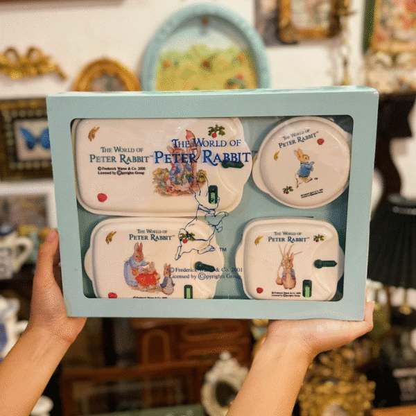Set 4 món bộ bàn ăn Peter Rabbit