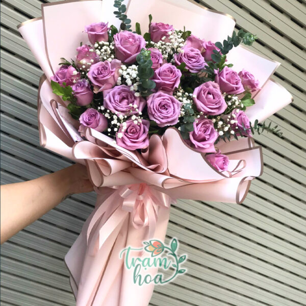 Bó Hoa Hồng Tím