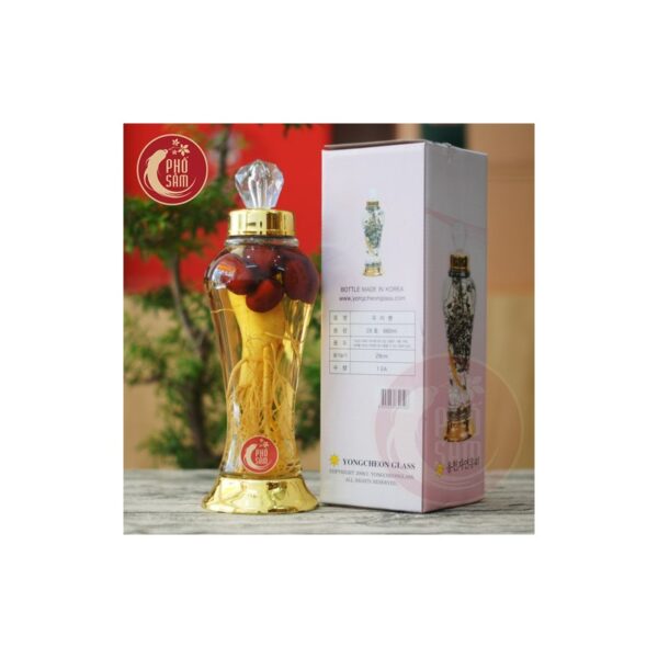 Bình ngâm nhân sâm táo đỏ hàn quốc 600ml bình hàn quốc No29