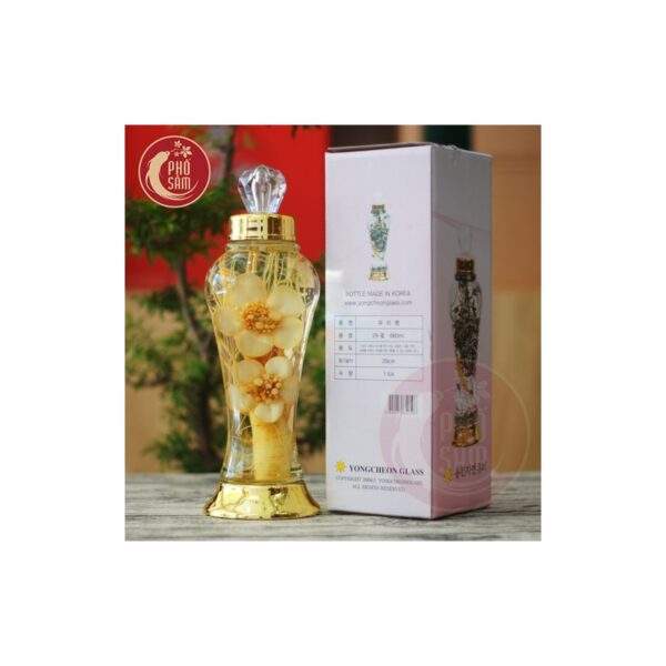 Bình ngâm nhân sâm hoa sâm hàn quốc 600ml bình No29