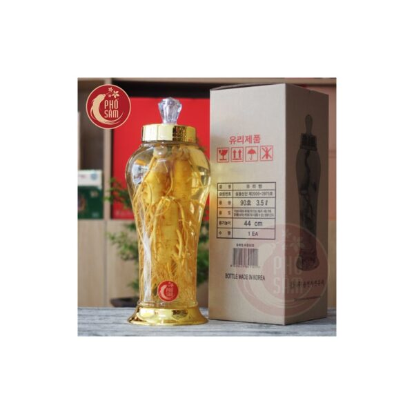 Bình Ngâm Nhân Sâm Hàn Quốc 3,5 lít 3 củ sâm tươi to