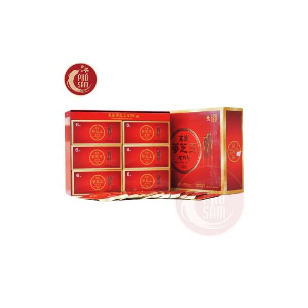 Nước hồng sâm linh chi KGS Gold hộp 60 gói x 50ml