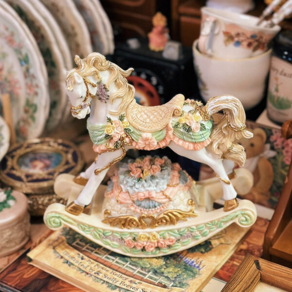 Christmas Rocking Horse Music Box