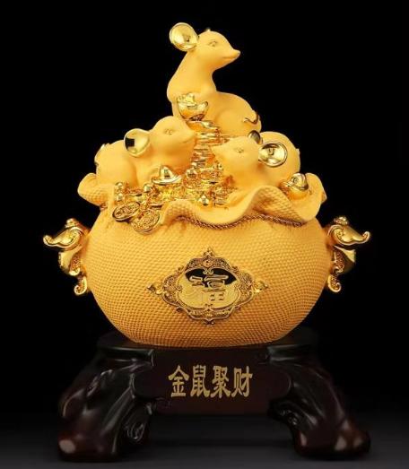b6ca7393f7670e395776.jpg Chuột Vàng 26cm H30220 - Image 1