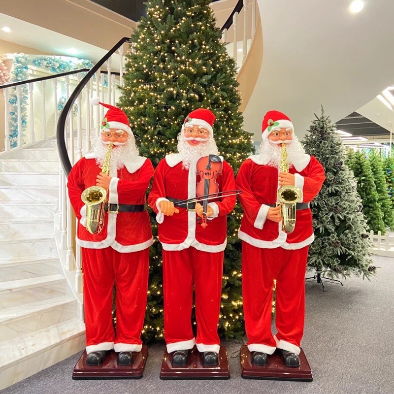 c1f7443c6fdfa1d6df5379d9b9108017.jpg Ông già Noel phát nhạc lắc lư 1m8 - Image 1