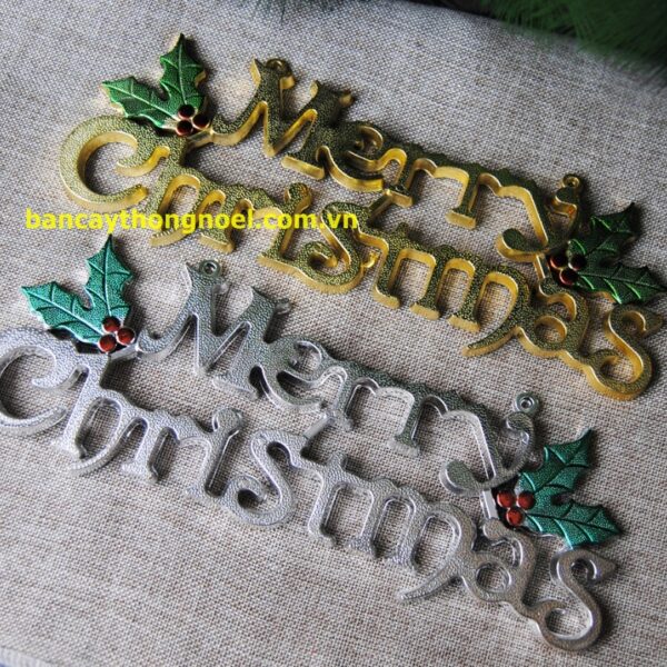 Chữ Merry christmas bé 15cm