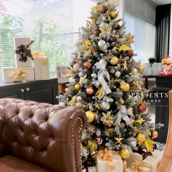 Cây thông phủ tuyết Noel 1m5