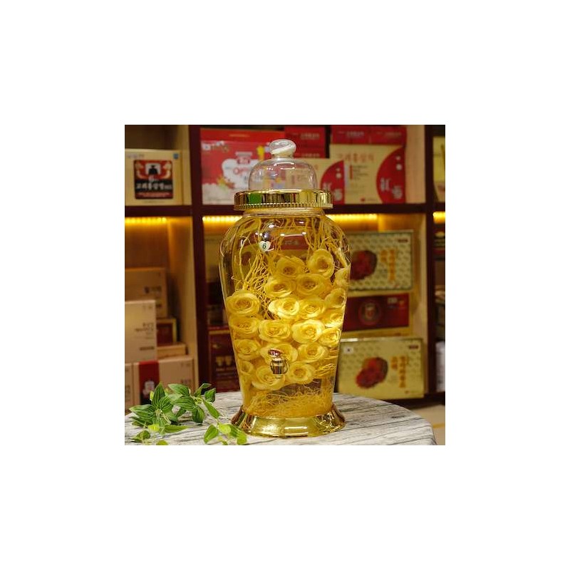 dai-dien-ruou-hoa-sam-n6.jpg Bình ngâm hoa sâm bình tròn 5,5L, 13,2L, 25L, 30L, 41lit có van tỉa hoa hồng cực đẹp - Image 1