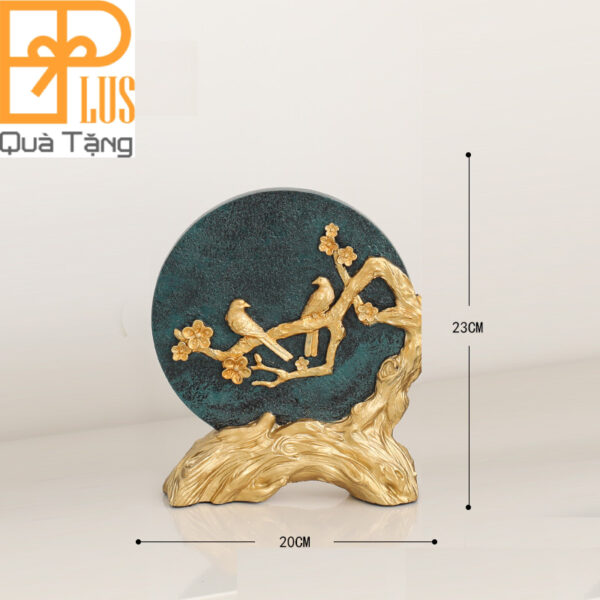 Tượng Decor Đàn Chim Đậu Trên Cây Chất Liệu Composite Cao Cấp