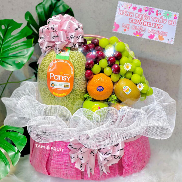 Giỏ hoa quả chúc mừng ht69