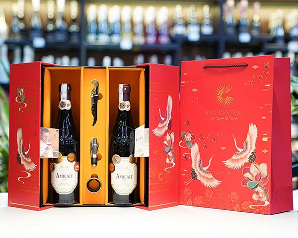 Giỏ quà tết vang Ý cao cấp 2025