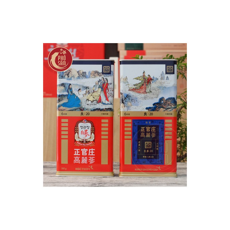 hong-sam-cu-kho-kgc-so-20-hop-thiec-300gr-dai-dien.jpg Sâm củ khô KGC 300g số 20 hộp thiếc 14 củ hồng sâm Chính phủ Cheong Kwan Jang - Image 1