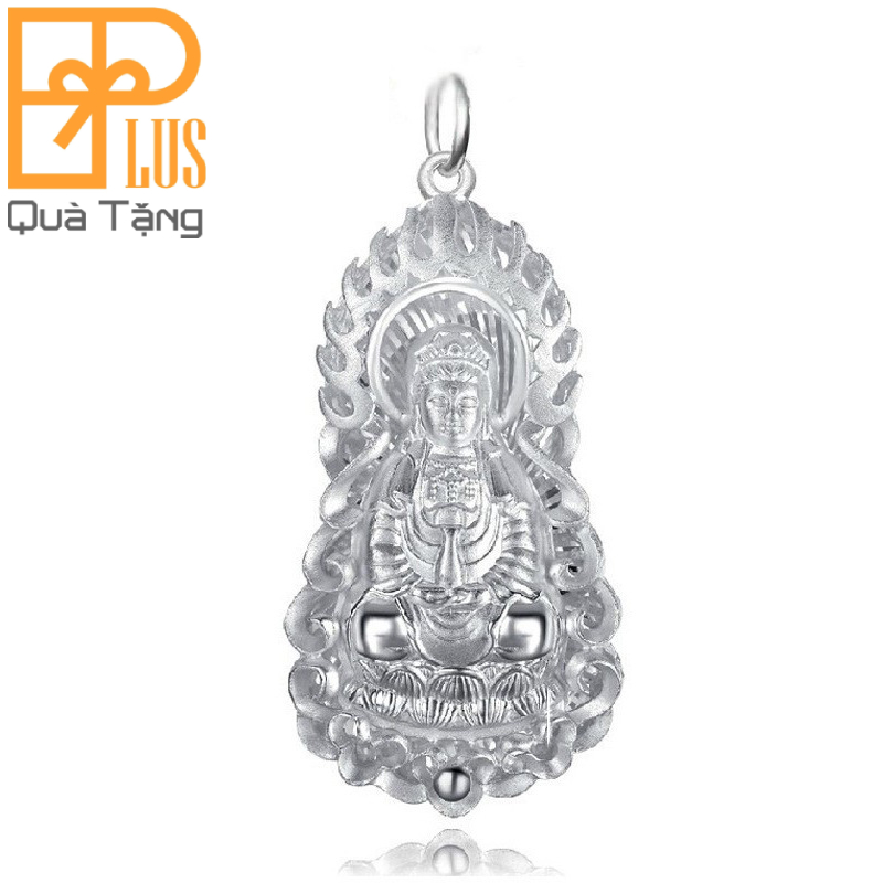 mat-phat-quan-am-2.jpg Mặt Dây Chuyền Quan Thế Âm Bồ Tát – Bạc S999 - Image 1