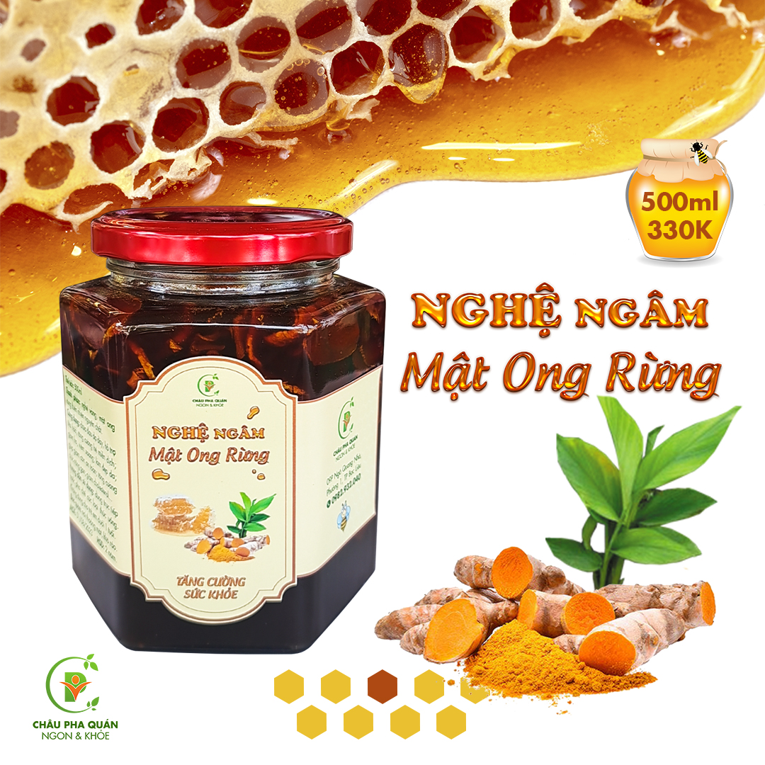 nghe.jpg Mật Ong Ngâm Nghệ 500ml - Image 1