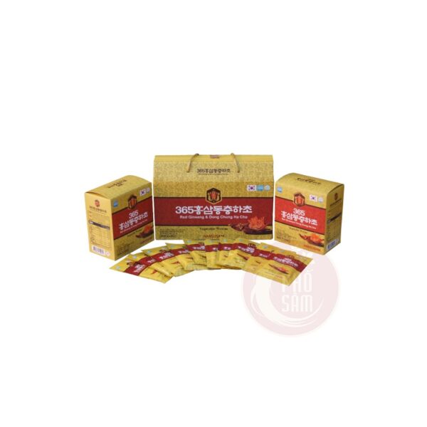 Nước đông trùng hạ thảo Hansusam hộp 20 gói x 70ml