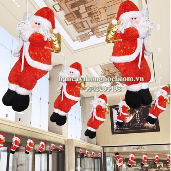 Ông giá Noel đu dây lớn