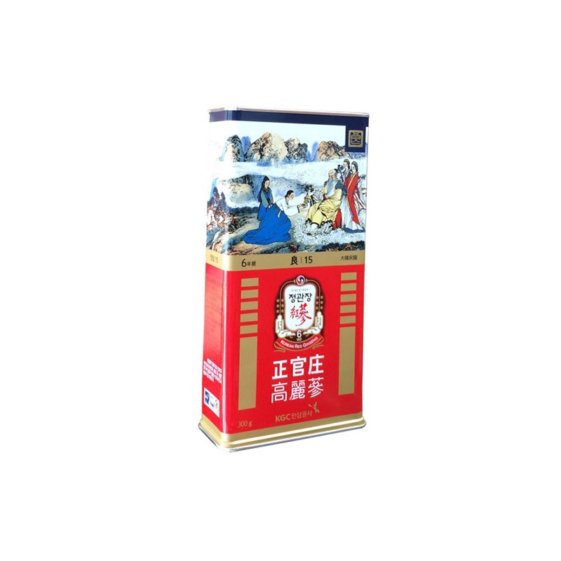 sam-cu-kho-hop-thiet-kgc-300g-10-cu-so-15-psc.jpg Sâm củ khô KGC 300g số 15 hộp thiếc 10 củ hồng sâm Chính phủ Cheong Kwan Jang - Image 1