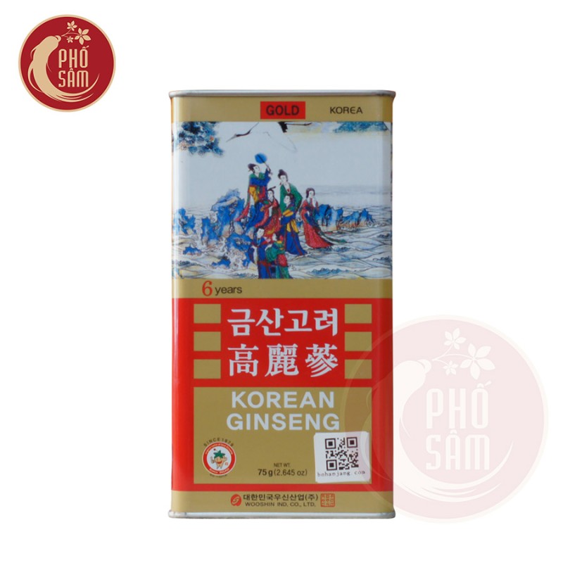 sam-cu-kho-wooshin-hop-75g-dai-dien.jpg Sâm củ khô Wooshin Hàn Quốc hộp 75g hộp thiếc 3 củ - Image 1