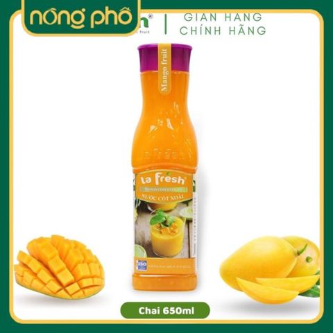 upload_5c3e7f2e6fcd4984a7b8752d33adcbb5_large.jpg Nước cốt Xoài cô đặc LAFRESH chai 650ml, nguyên liệu pha chế nước ép trái cây - Image 1