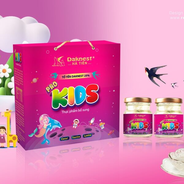 Yến hũ Daknest 25% – Kids Lốc 6*70ml