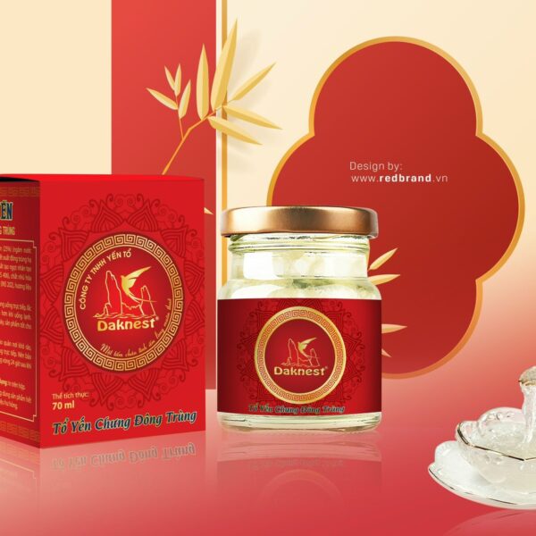 Yến hũ Daknest 25% – đông trùng 70ml