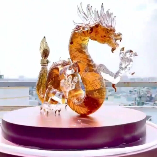 Bình Rượu Rồng Đông Trùng Hạ Thảo
