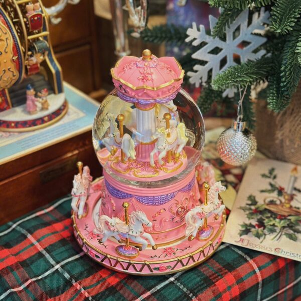 Classic Carousel Globe Music Box