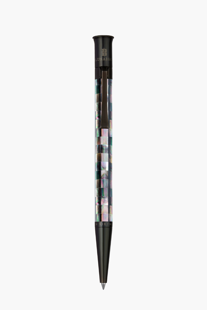 167_e679c3269b494bcba52cdeb24147527c.png Visionary - Bút Ký Ngọc Trai Đen Tahiti - Caro - Mạ Ruthenium - Image 1