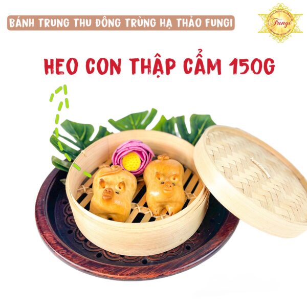 [150g] Bánh Trung Thu Đông Trùng Hạ Thảo Heo Con