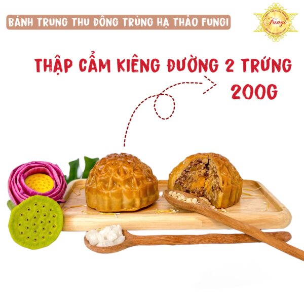 [200g 2 Trứng] Bánh Trung Thu Đông Trùng Hạ Thảo Thập Cẩm Kiêng...