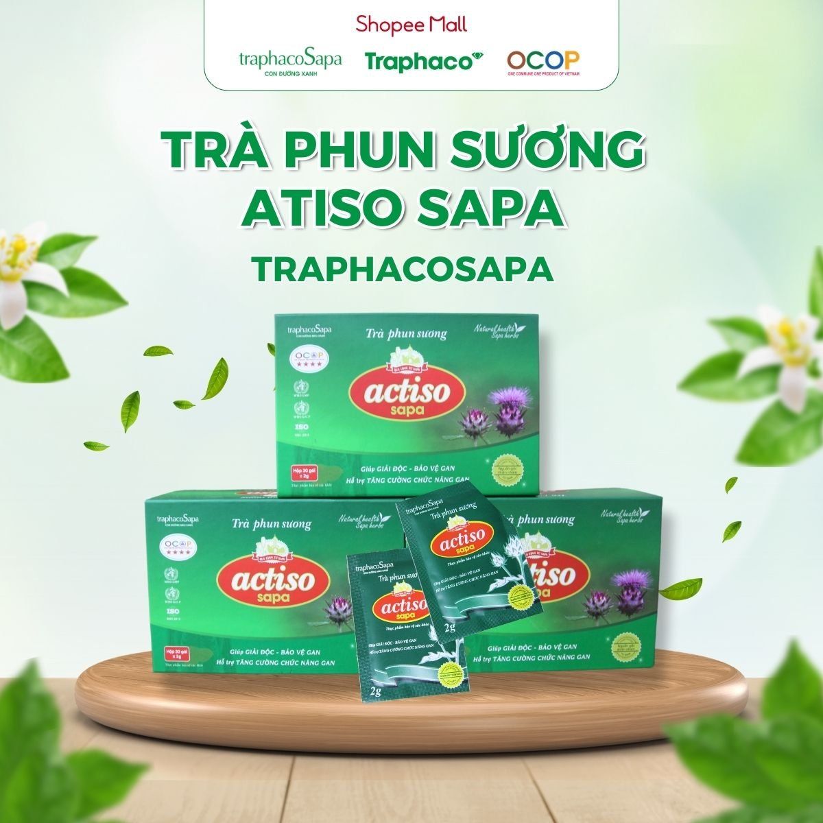 3_6f8ac59dd72143b49e8612090a8680cc_master.jpg Trà Phun Sương Atiso Sapa Trà Cốm Lợi Gan Actiso TRAPHACOSAPA OCOP 4 Sao Tốt Cho Sức Khoẻ Hộp 30 Gói - Image 1