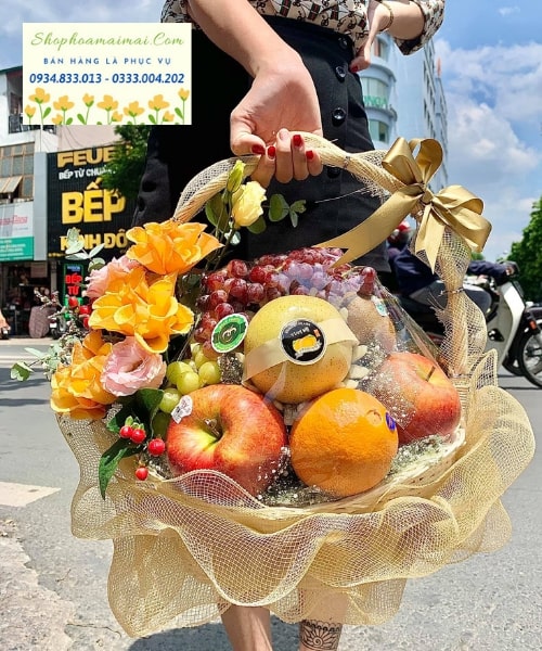 6138910da3033402aedf4f3a_gio-hoa-qua-ghq-29.jpg Giỏ Hoa Quả - GHQ.29 - Image 1