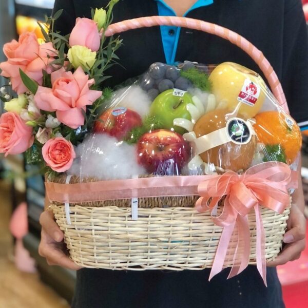 Mẫu Giỏ Hoa Quả Chúc Mừng 334