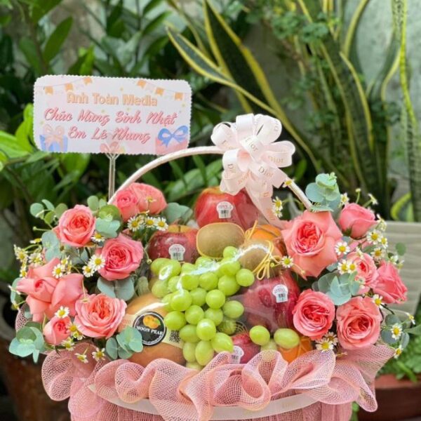 Giỏ Hoa Quả Sinh Nhật - 129