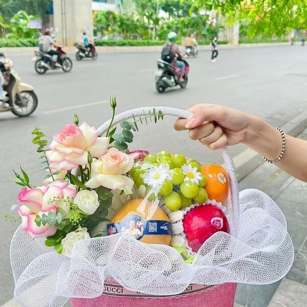 Lẵng Hoa Quả Sinh Nhật 444