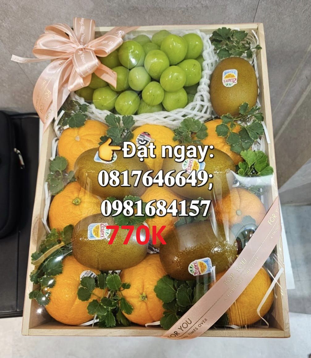 770K.jpg Hộp quà trái cây và hoa 2 - Image 1