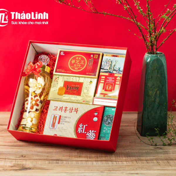 Hộp quà tết hồng sâm Xuân Cát Tường - TL3200