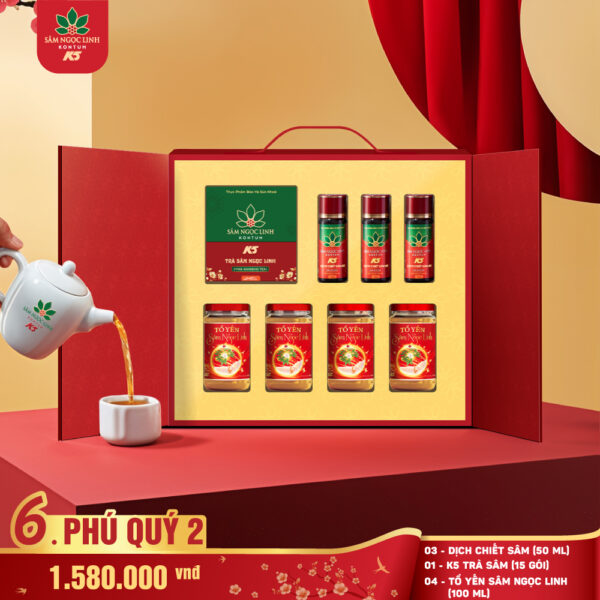 Hộp Quà Phú Quý 2 2025 (Dịch + Yến + Trà15)