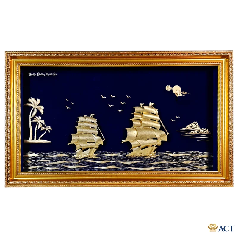 act-10060-0002-2_b4a65f587dda4507a0a326955bdab7c0.png Quà tặng tranh Thuyền dát vàng 24k ACT GOLD ISO 9001:2015 (Mẫu 6) - Image 1