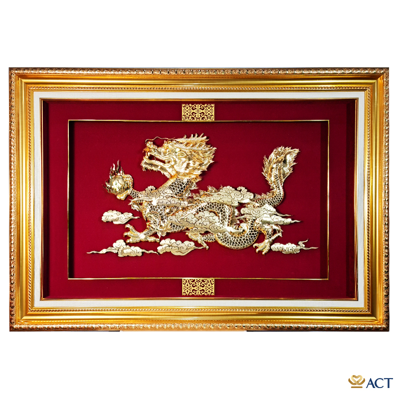 act-13290-0002_c9c75a20529b4edd83b32735b53b6e30.jpg Quà tặng tranh Rồng Phú Quý dát vàng 24k ACT GOLD ISO 9001:2015 - Image 1