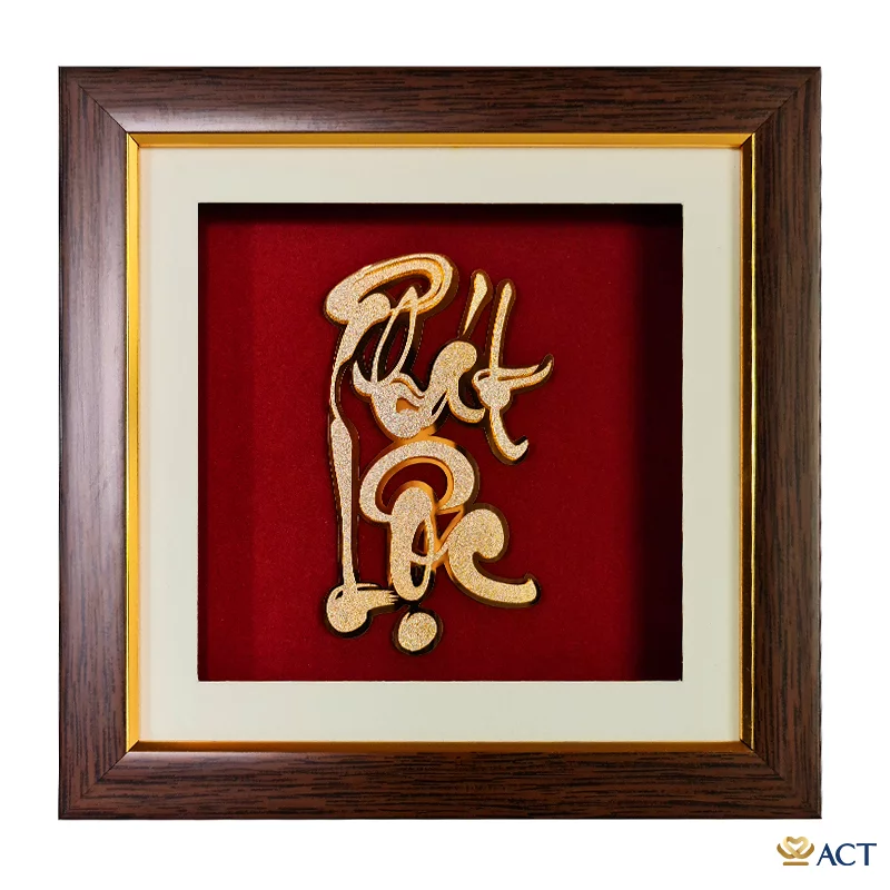 act-2020-0007_313382bf9202427eb52674dfd705588f.png Quà tặng Tranh Chữ Phát Lộc dát vàng 24k ACT GOLD ISO 9001:2015 - Image 1