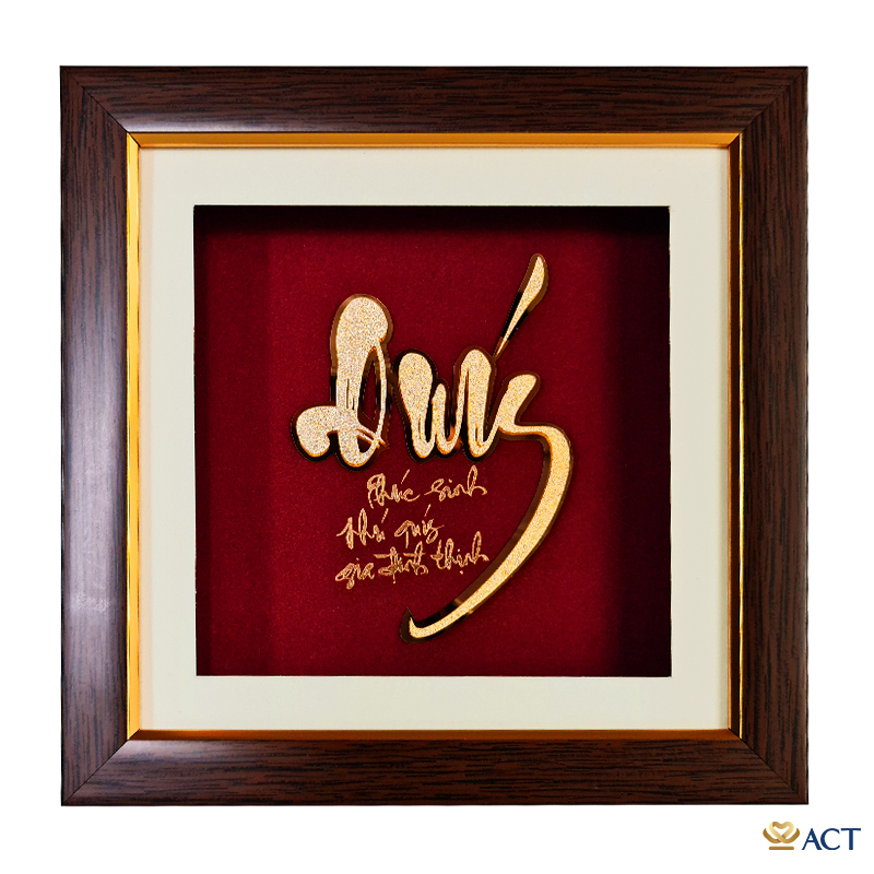 act-2020-0021_516fcf39097e49d69241a5f86ab0bb92.jpg Quà tặng Tranh Chữ Quý dát vàng 24k ACT GOLD ISO 9001:2015 - Image 1