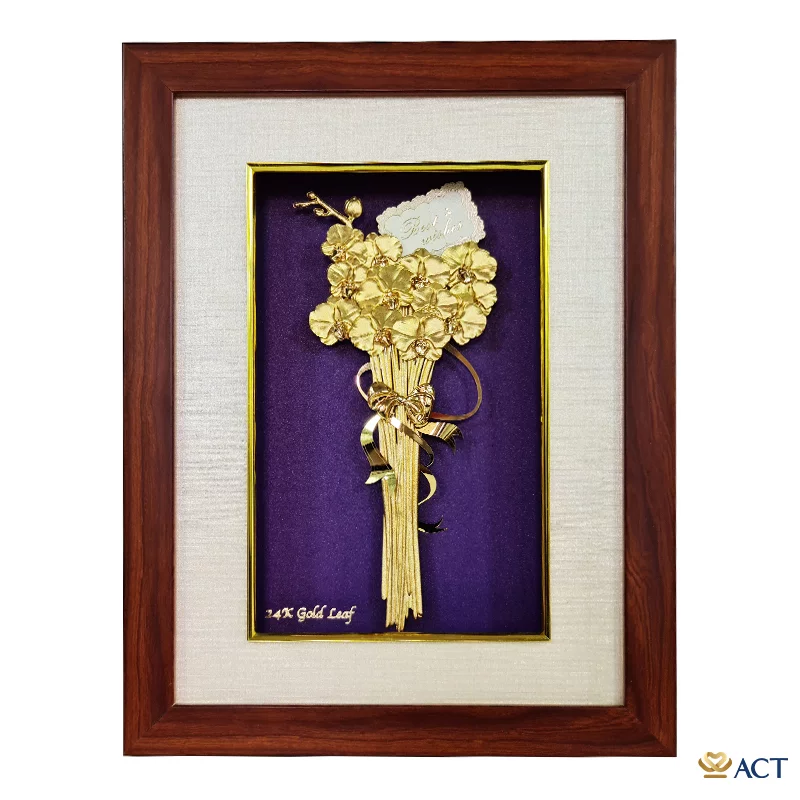 act-2026-0009_d3e887d0c31546948f75156c9c5b3f5d.png Tranh Bó Hoa Lan dát vàng 24k ACT GOLD ISO 9001:2015 - Image 1